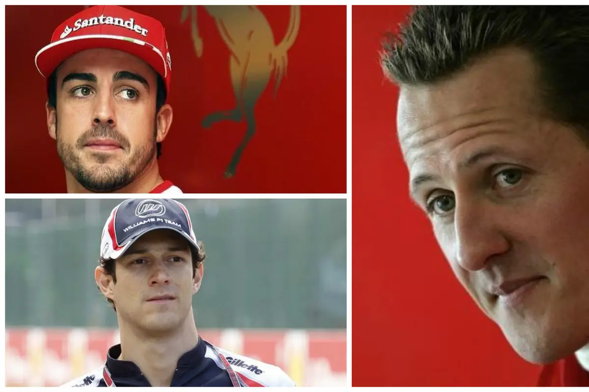 Michael Schumacher, Fernando Alonso, Bruno Senna
