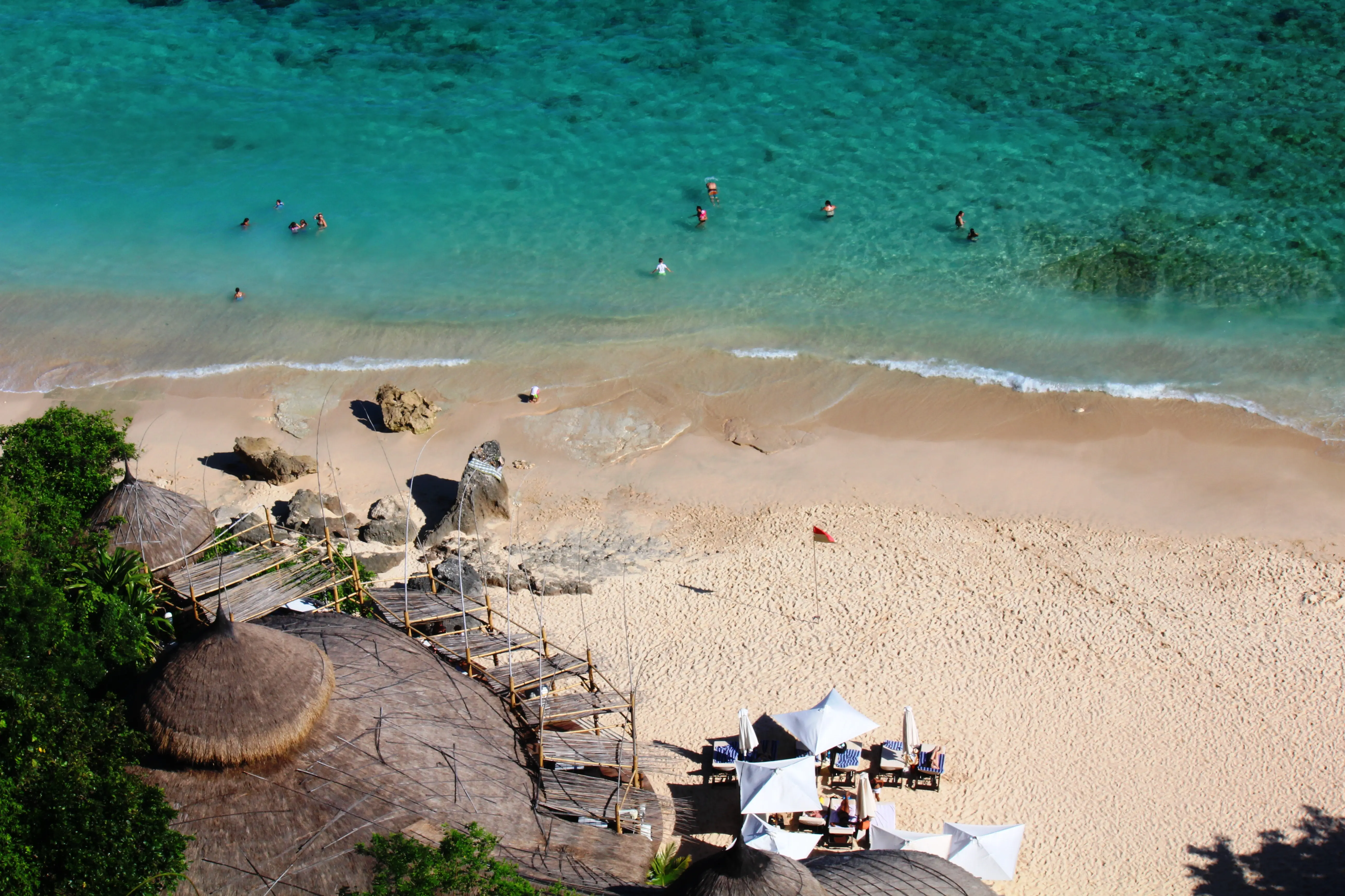 Karma Beach merupakan pantai menawan yang berada di dalam kawasan Karma Kandara Resort Bali. Foto: Ahmad Ibo/ Liputan6.com.