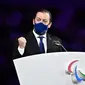 Andrew Parsons, Presiden Komite Paralimpiade Internasional (IPC), tidak bisa menghadiri Olimpiade Musim Dingin Beijing 2022 akibat terjangkit COVID-19 (Philip FONG / AFP)