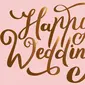 Ilustrasi happy wedding, ucapan pernikahan, menikah. (Image by Freepik)