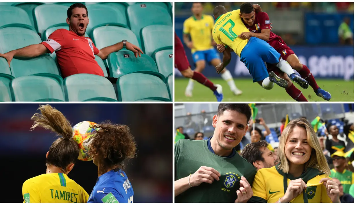 Brasil melangkah ke babak 16 besar Piala Dunia Wanita 2019 sementara Neymar dkk gagal meraih poin penuh setelah ditahan imbang Venezuela di laga kedua penyisihan grup A Copa America 2019.