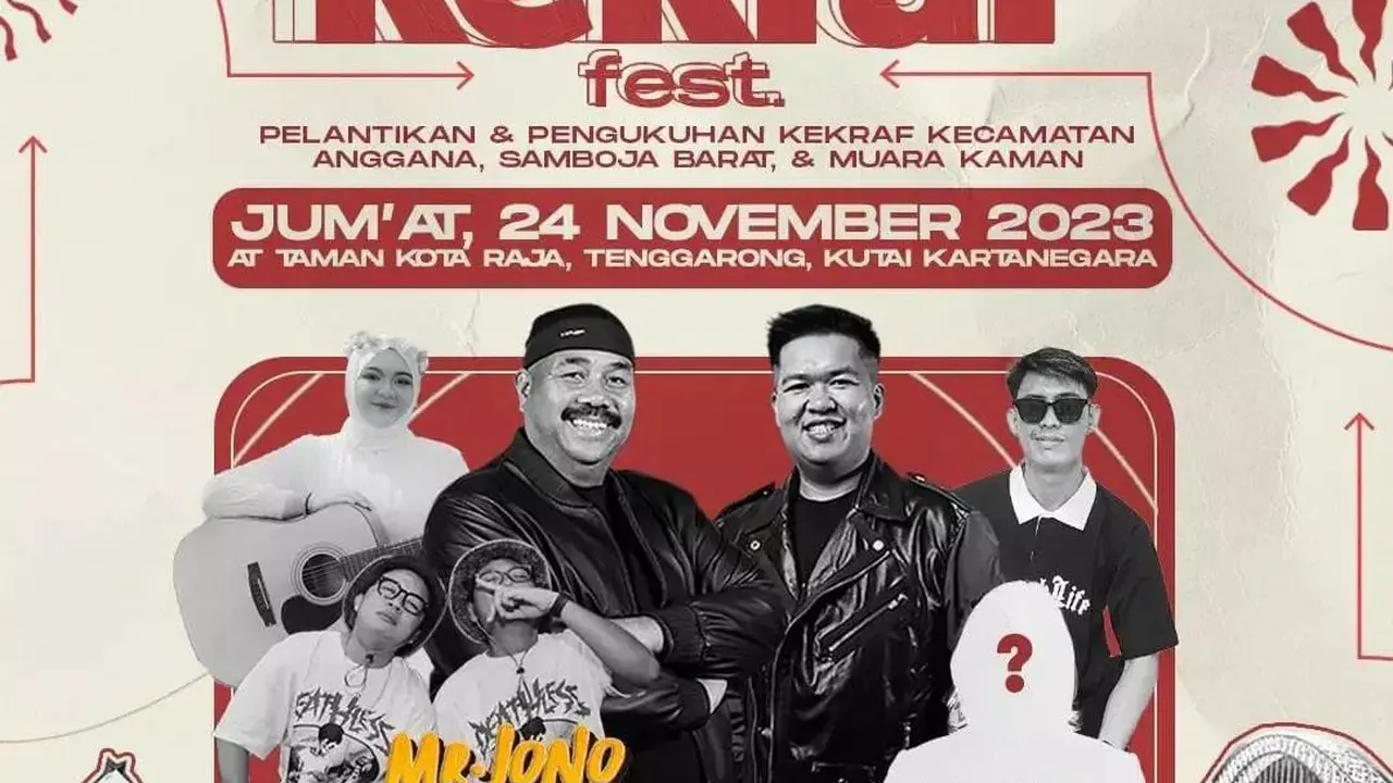 Wabup Kukar Ajak Masyarakat Meriahkan Kekraf Fest 2023 yang Digelar di Taman Kota Raja