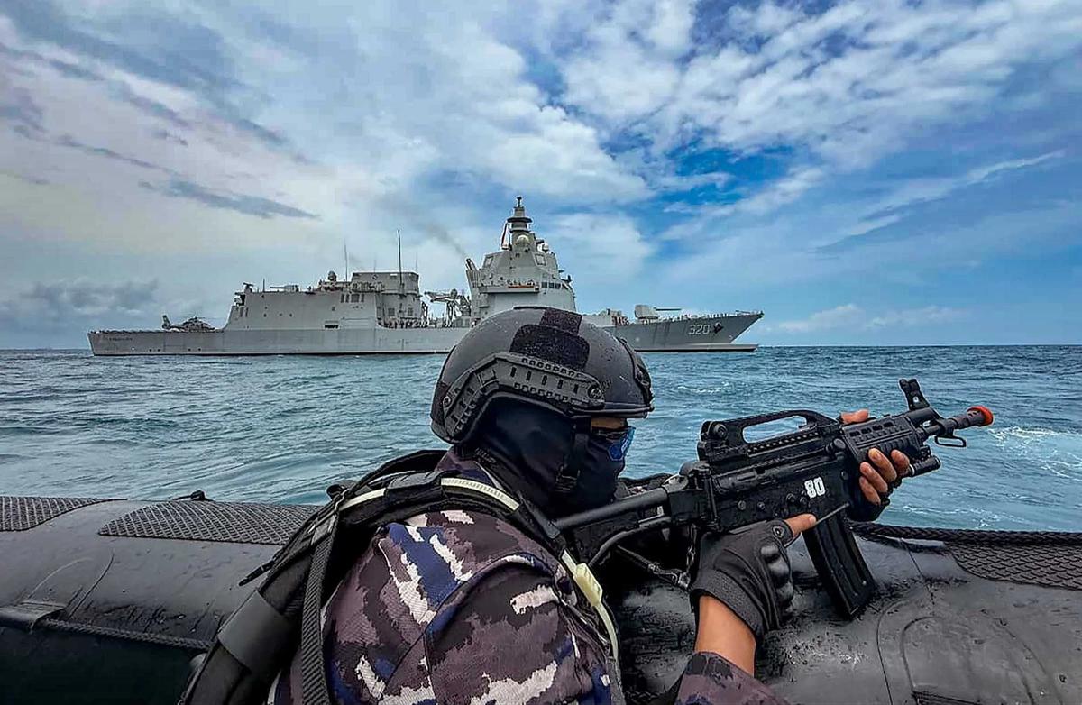 FOTO: TNI AL Gelar Latihan Anti Akses dan Anti Amfibi di Bangka Belitung