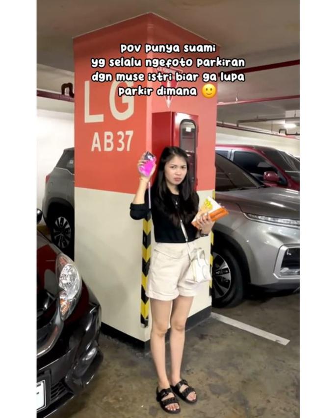 Wanita Ini Selalu Difoto Suami di Tempat Parkir, Alasannya Bikin Netizen Setuju