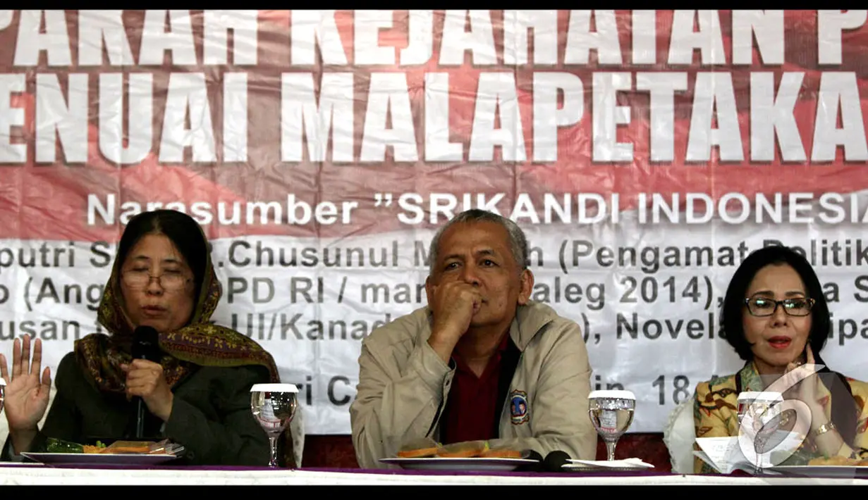 Pemilu 2014, menurut Chusnul, merupakan pemilu yang penuh rekayasa. Permasalahkan DPT tidak diselesaikan dengan baik. Buktinya, masih banyak ditemukan orang yang sudah wafat masih terdaftar dalam DPT, Jakarta, Senin (18/8/2014) (Liputan6.com/Johan Tallo)