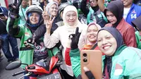 Ratusan Ojol Sidoarjo Bertekad Menangkan Khofifah-Emil di Pilgub Jatim 2024