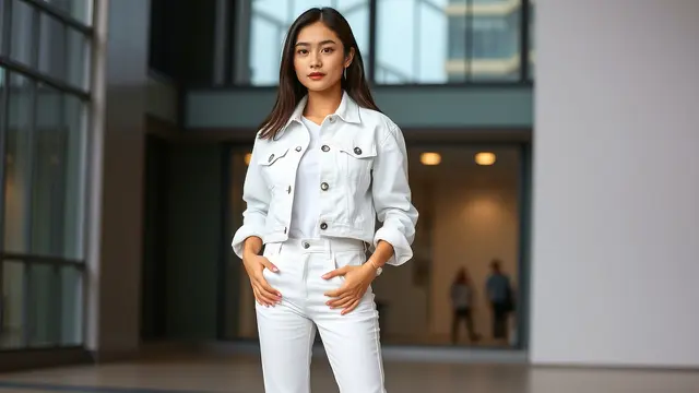 6 OOTD Pakai Celana Jeans Putih agar Tampil Chic, Bisa Buat Kantor dan Hangout