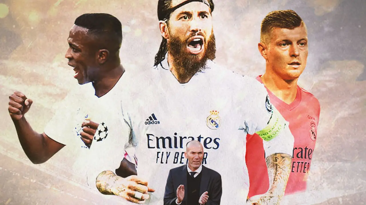 Real Madrid - Zinedine Zidane, Vinicius Jr, Sergio Ramos, Toni Kroos