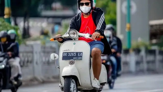 Vespa Klasik Milik Alm Babe Cabita Dilelang (instagra @babecabiita)