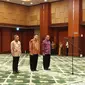 Menteri Keuangan Sri Mulyani melantik pejabat Eselon I Kemenkeu, yaitu Suminto sebagai Staf Ahli Bidang Makro Ekonomi dan Keuangan Internasional di Aula Mezzanine Kemenkeu, Jakarta, Kamis (3/10/2019)