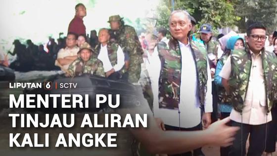 Menteri PU Tinjau Aliran Kali Angke