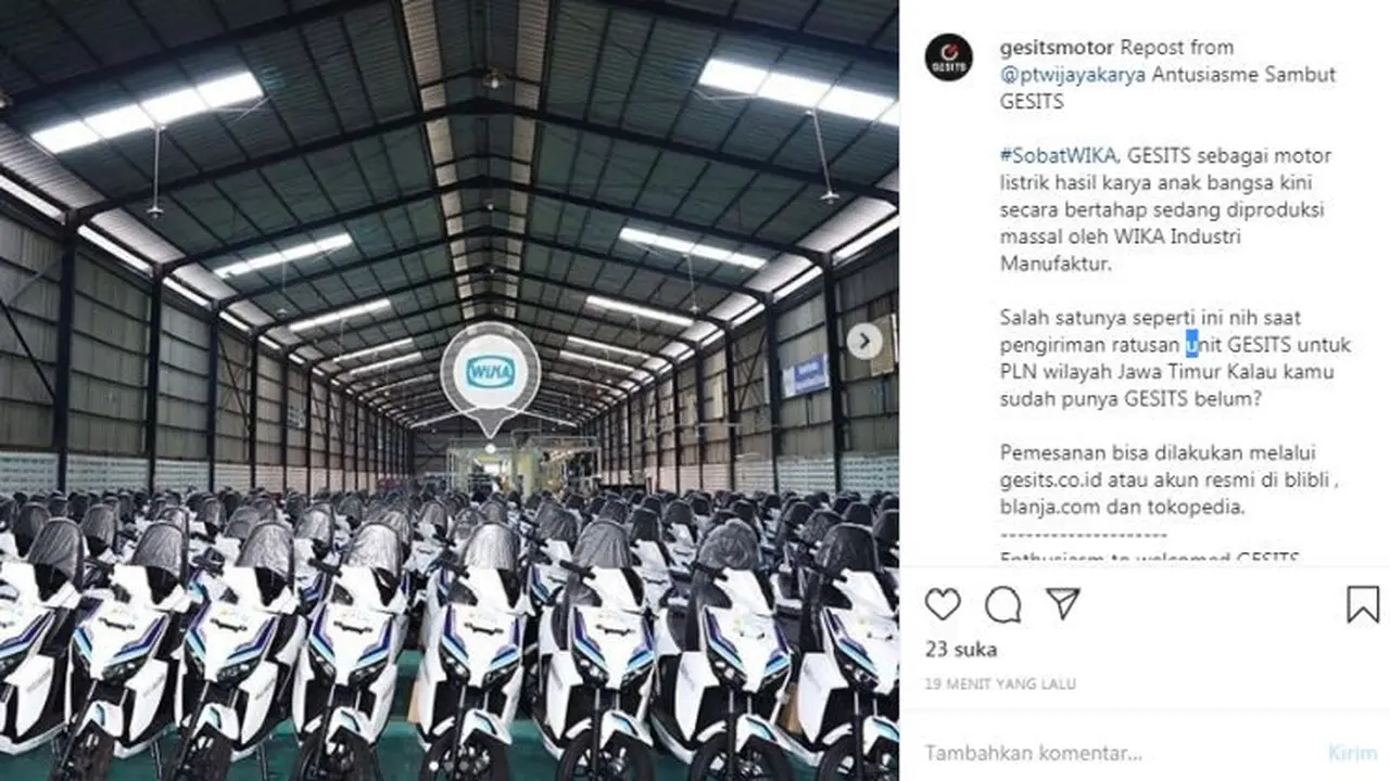 Gesits (Instagram @gesitsmotor)