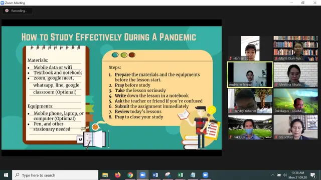 Pendampingan untuk project based learning juga dilakukan secara daring (Dokumentasi: Istimewa)