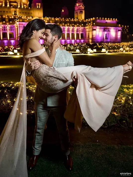 Momen Kemesraan Priyanka Chopra dan Nick Jonas yang romatis banget layaknya cerita putri dongeng (Liputan6.com/IG/@priyankachopra)