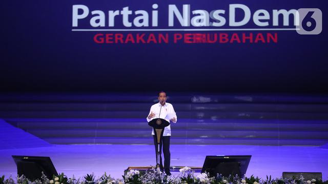 Surya Paloh Sambut Jokowi di HUT Nasdem