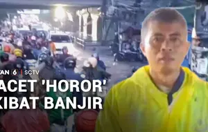 Genangan Banjir Lumpuhkan Jalan, Kemacetan Panjang Tak Terhindarkan