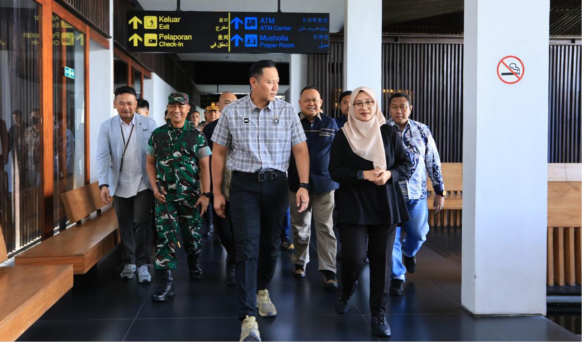 Menteri Koordinator Bidang Infrastruktur dan Pembangunan Kewilayahan (Menko Infra), Agus Harimurti Yudhoyono (AHY) kunjungi Banyuwangi