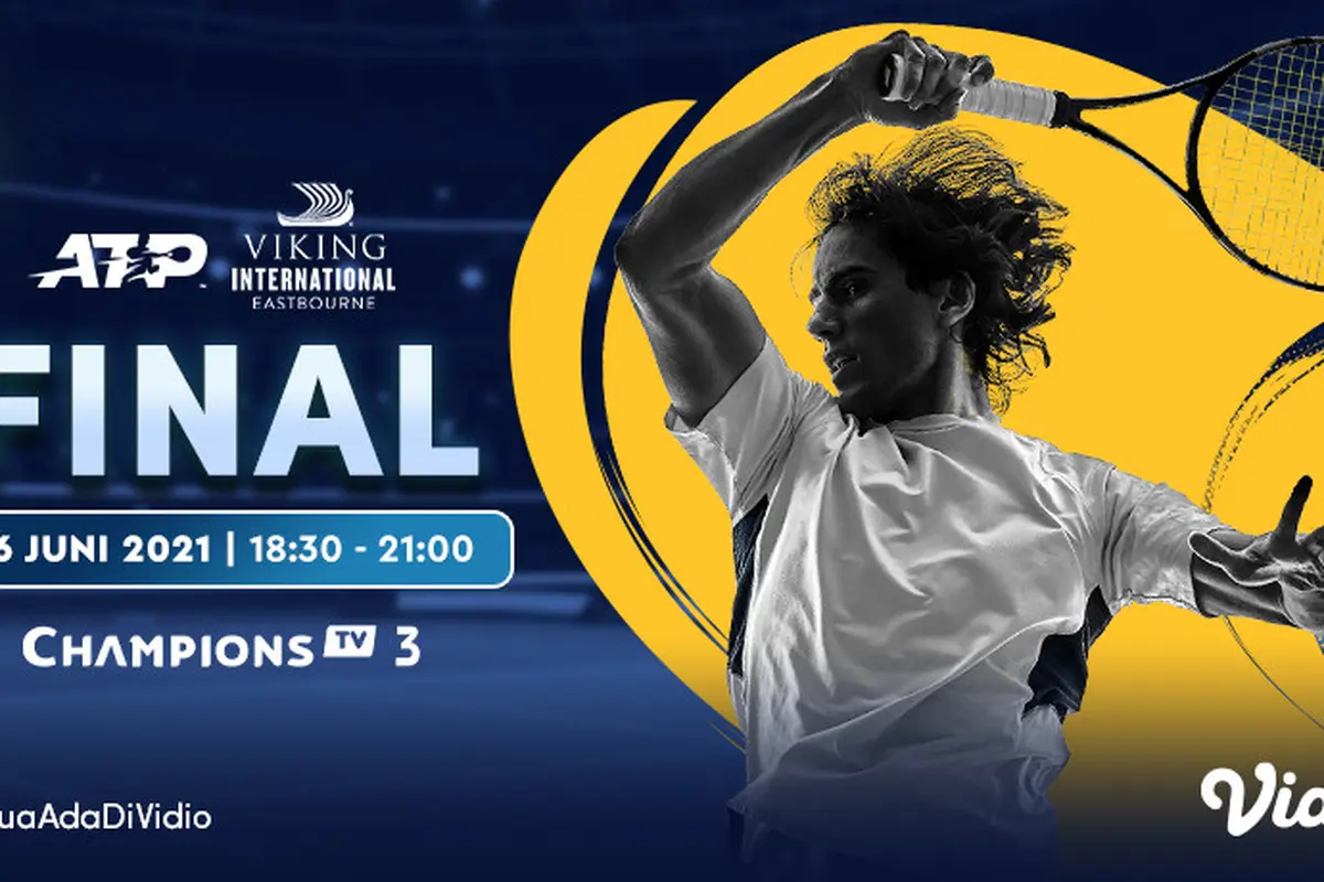 Link Live Streaming pertandingan ATP 500 Viking International Eastbourne eksklusif melalui Vidio