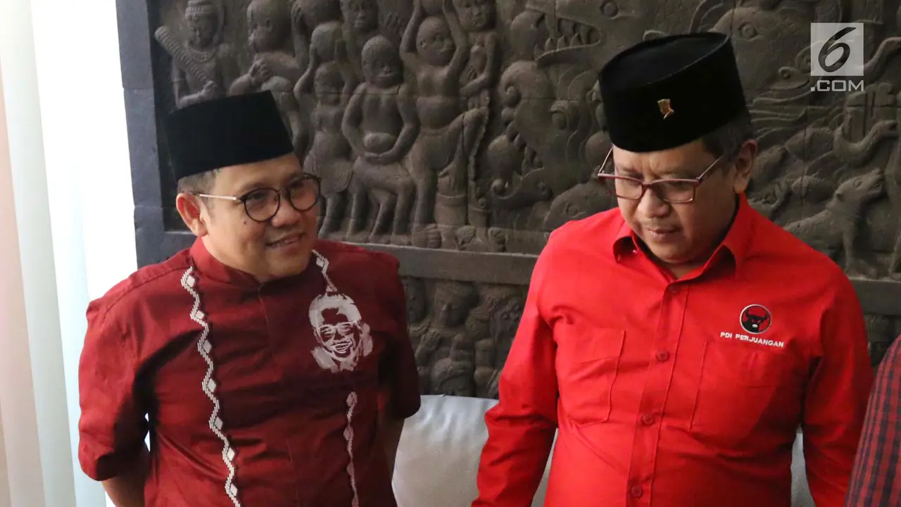Bahas Pilpres 2019, Cak Imin Terima Rombongan PDIP di Kantor PKB