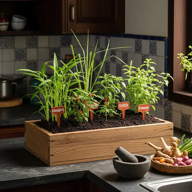 Konsep Kitchen Garden di Rumah Mungil Modern
