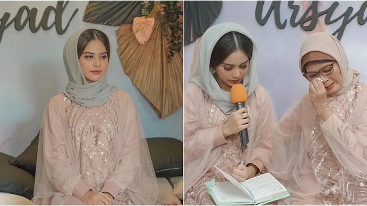 7 Potret Tiwi Eks T2 Gelar Pengajian Jelang Menikah, Tampil Elegan dengan Kerudung
