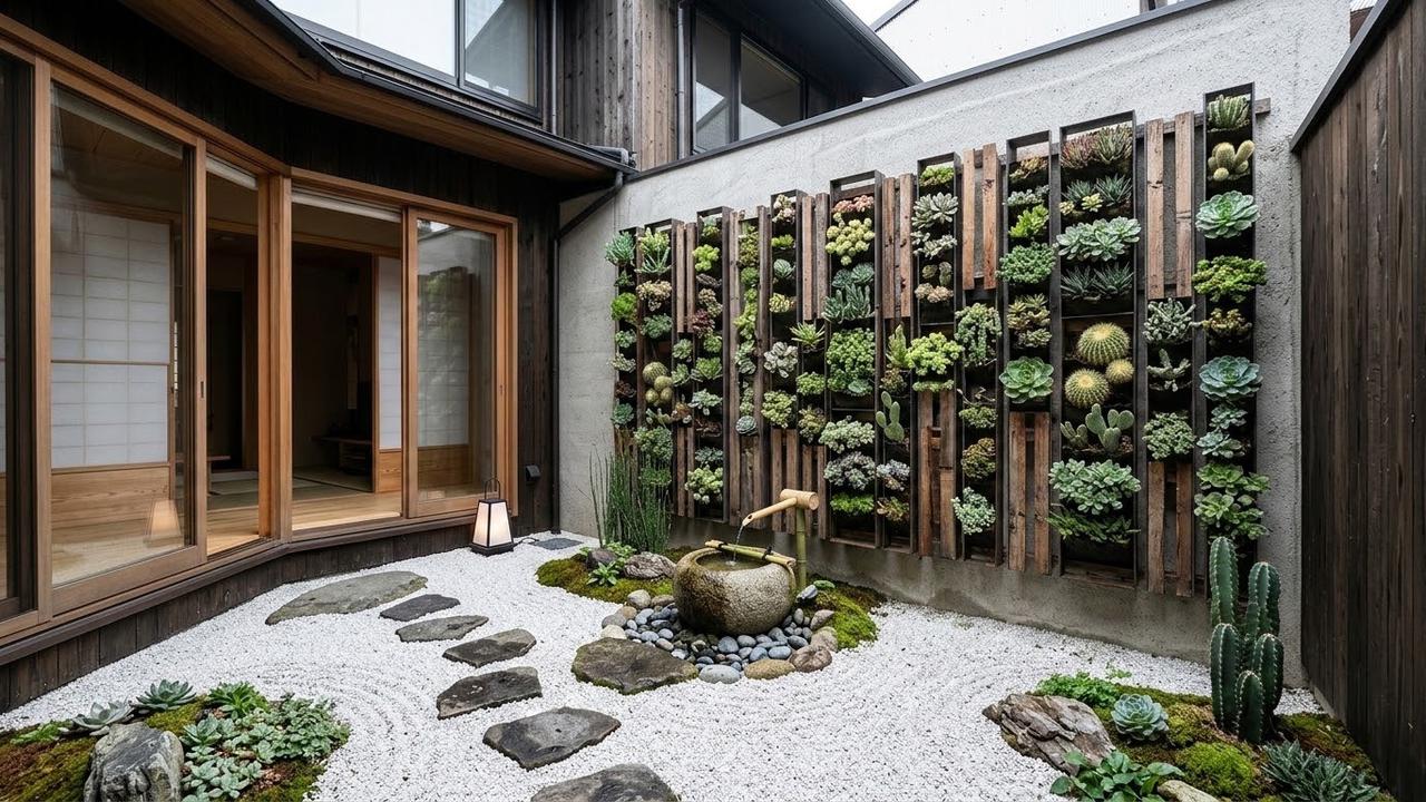Desain Taman Kering Gaya Zen Modern untuk Rumah Minimalis/AI Generated