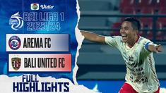 Berita video highlights BRI Liga 1, Bali United menang 3-1 atas Arema FC, Jumat malam (21/7/23)