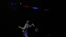 Chou Tien Chen mengalahkan Anders Antonsen di final tunggal putera Indonesia Open 2019 melalui pertarungan ketat 3 gim dengan skor 21-18 24-26 21-15 di Istora Senayan, Jakarta, Minggu (21/7/2019). (Bola.com/Vitalis Yogi Trisna)