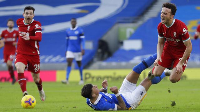 FOTO: Imbang Lawan Brighton, Liverpool Gusur Tottenham dari Puncak Klasemen Liga Inggris