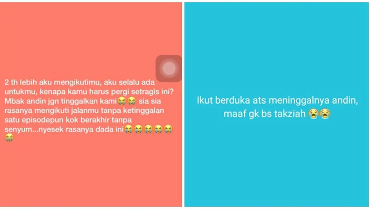 6 Status WA Emak-Emak Sedih Andin 'Ikatan Cinta' Meninggal, Bak Ditinggal Keluarga