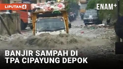 VIDEO: Ngenes! Banjir Sampah Landa TPA Cipayung Depok