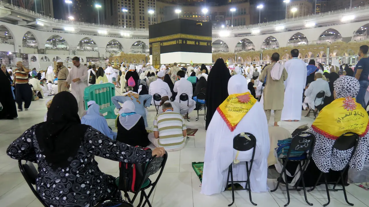 20160904-Masjidil Haram Penuh Sesak oleh Jemaah Haji-Mekkah