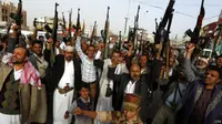 Militer sejumlah negara yang tergabung dalam koalisi di Yaman, tengah melancarkan serangan terhadap pemberontak Syiah Houthi.