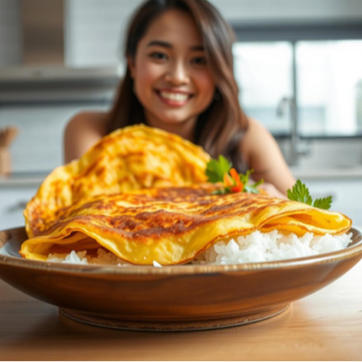 Ilustrasi Telur Dadar Crispy