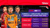 Live streaming F1 GP Singapore eksklusif di Vidio. (dok. vidio.com)