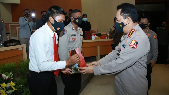 Polisi Bali dengan Laporan Covid-19 terbanyak dapat Penghargaan dari Kapolri
