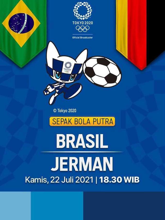 Banner Olimpiade Tokyo 2020 Brazil VS Jerman (Foto: Vidio)
