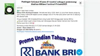 Cek Fakta: Tidak Benar Ini Link Pendaftaran Promo Undian 2025 BRI