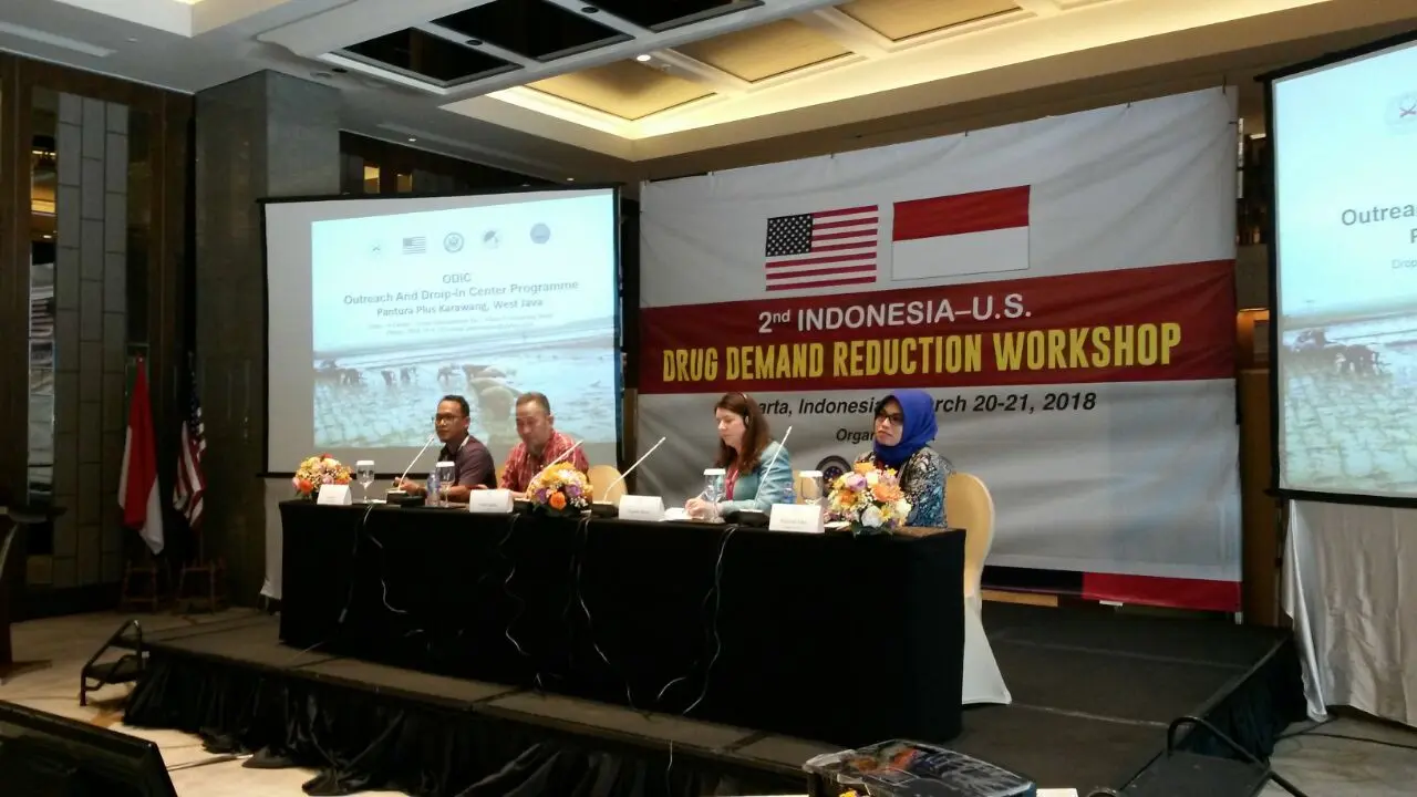 2nd Indonesia - US Drug Demand Reduction Workshop di Jakarta (20/3) (Rizki Akbar Hasan/Liputan6.com)