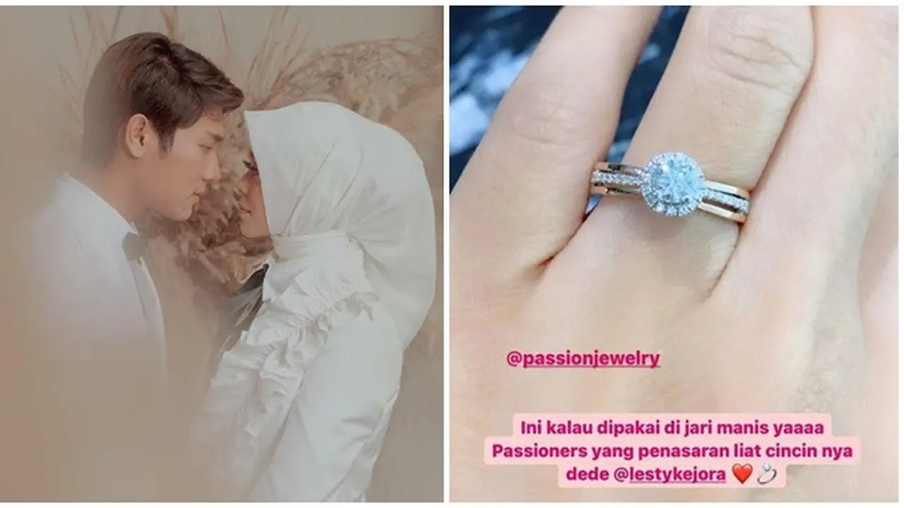 Segera Lamaran, Ini 6 Potret Detail Cincin Tunangan Rizky Billar dan Lesty Kejora