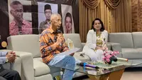 Pimpinan Rumah Demokrasi, Ramdansyah saat membacakan hasil survei calon pemilih Kota Bogor. (Istimewa)