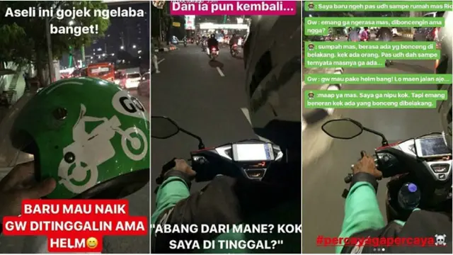 Yang tak kalah menghebohkan apalagi kalau bukan cerita mistis yang pernah dialami oleh para mitra pengemudi ojek online.