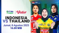 Link Live Streaming SEA V League 2025 Timnas Voli Putri Indonesia vs Thailand di Vidio