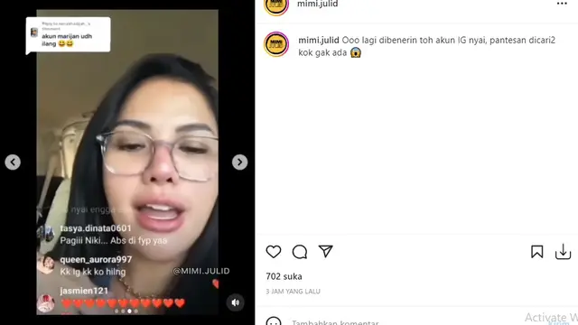 Nikita Mirzani (Foto: Instagram/@mimi.julid)