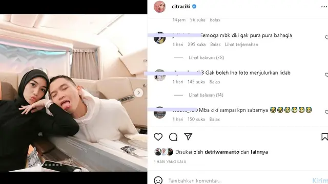 Citra Kirana dan Rezky Aditya liburan ke Paris tanpa anak (Foto: Instagram citraciki)