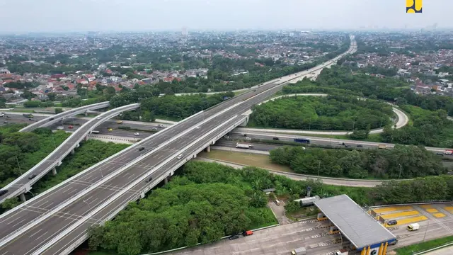 Kementerian PUPR mempercepat pembangunan Jalan Tol Cimanggis-Cibitung dengan total panjang 26,18 km. (Dok Kementerian PUPR)