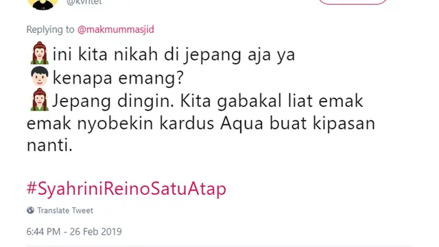 Cuitan Warganet soal Pernikahan Syahrini - Reino Barack (Twitter)