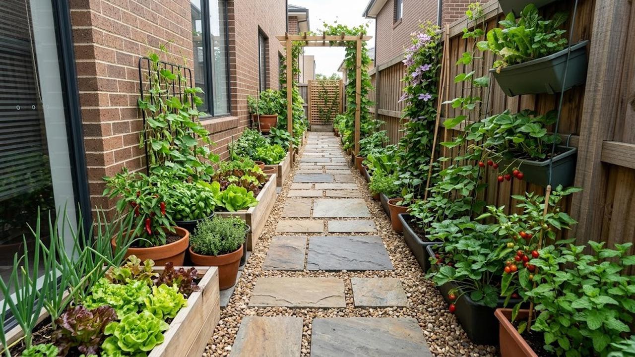 Berkebun di Samping Rumah yang Sempit