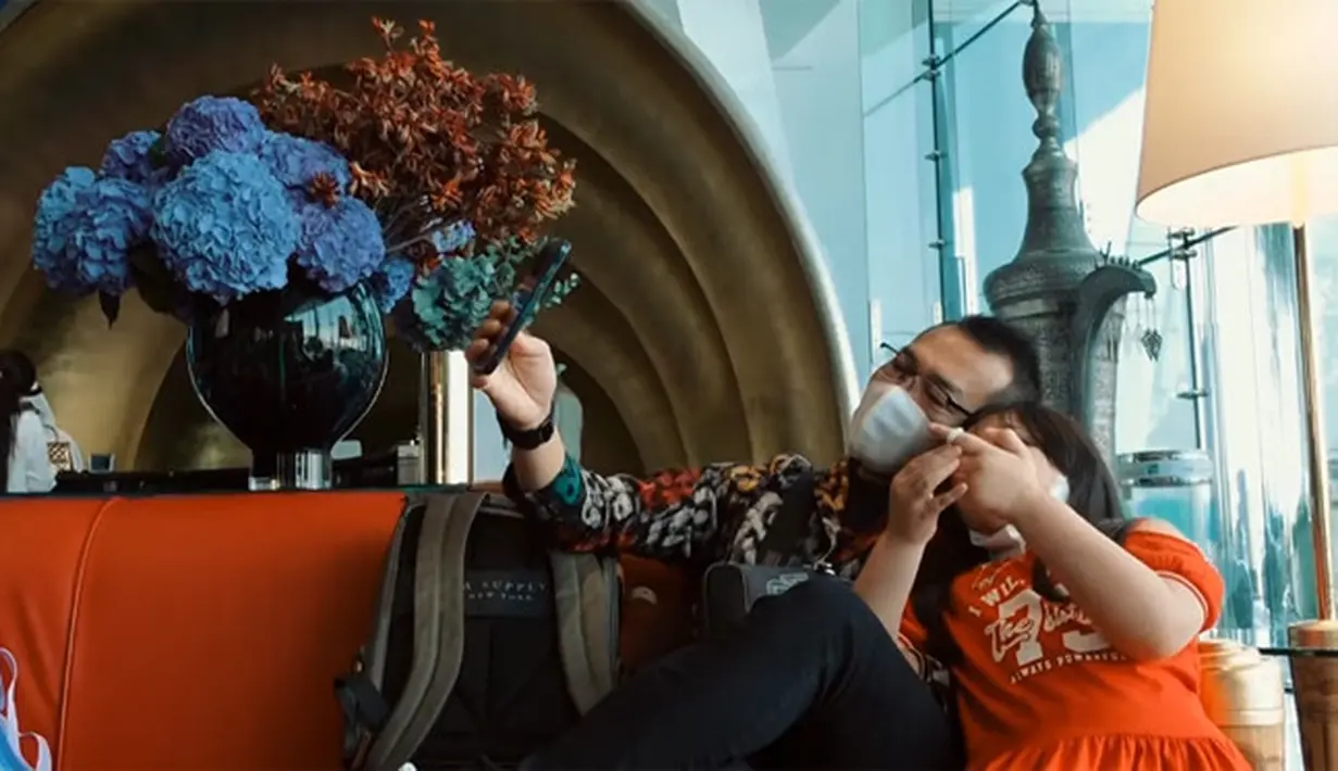 Ashanty dan Anang Hermansyah menginap di hotel bintang 7 (Youtube/The Hermansyah A6)