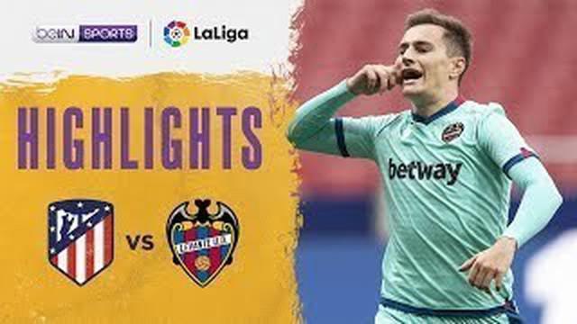 Berita video highlights Liga Spanyol, Atletico Madrid dikalahkan Levante 0-2, Jumat malam (20/2/21)